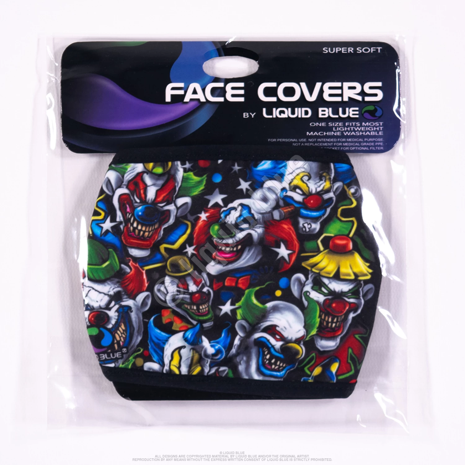 Colored Clowns Face Covering - Image 3