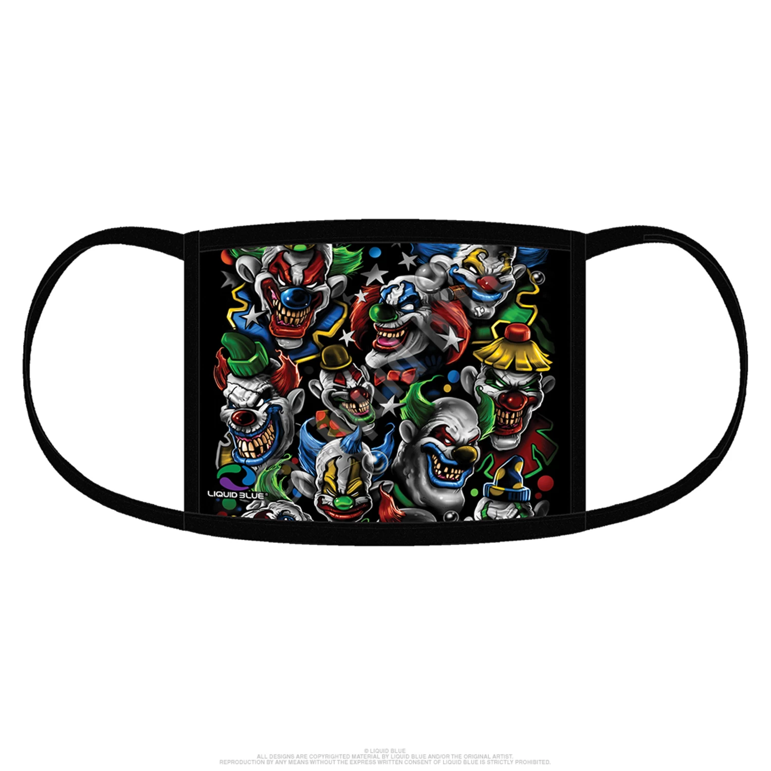 Colored Clowns Face Covering - Image 2