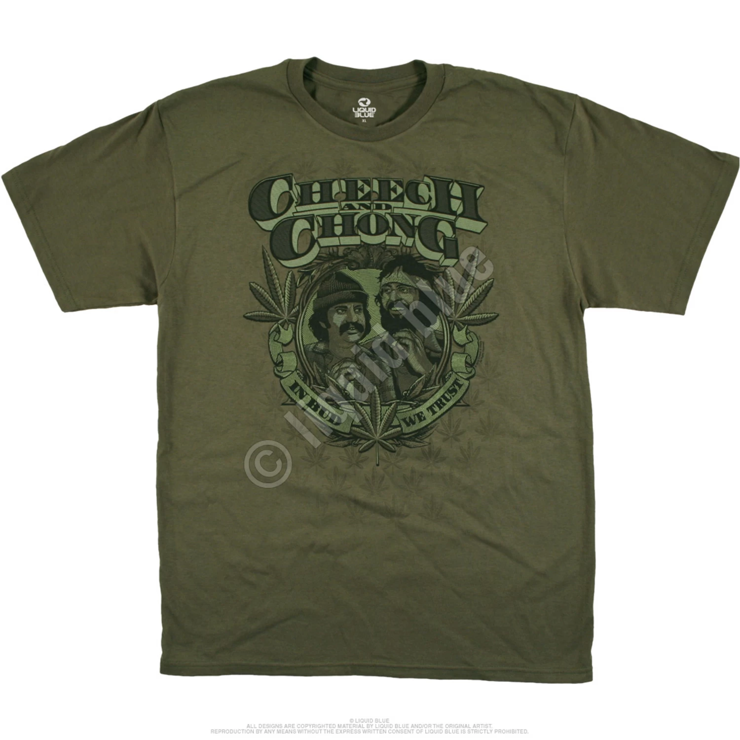 In Bud We Trust Green T-Shirt - Image 2