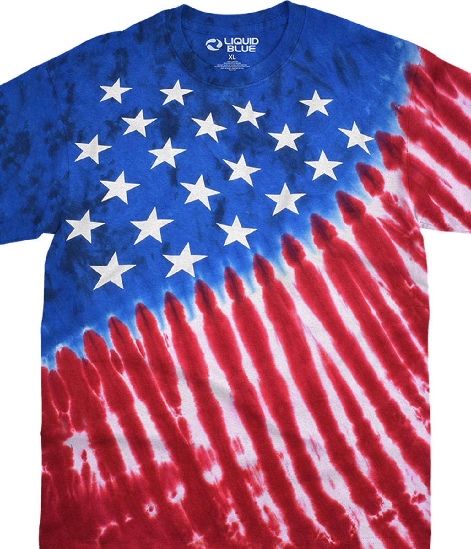 Stars And Stripes Tie-Dye T-Shirt