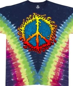 Peace Amoeba Tie-Dye T-Shirt