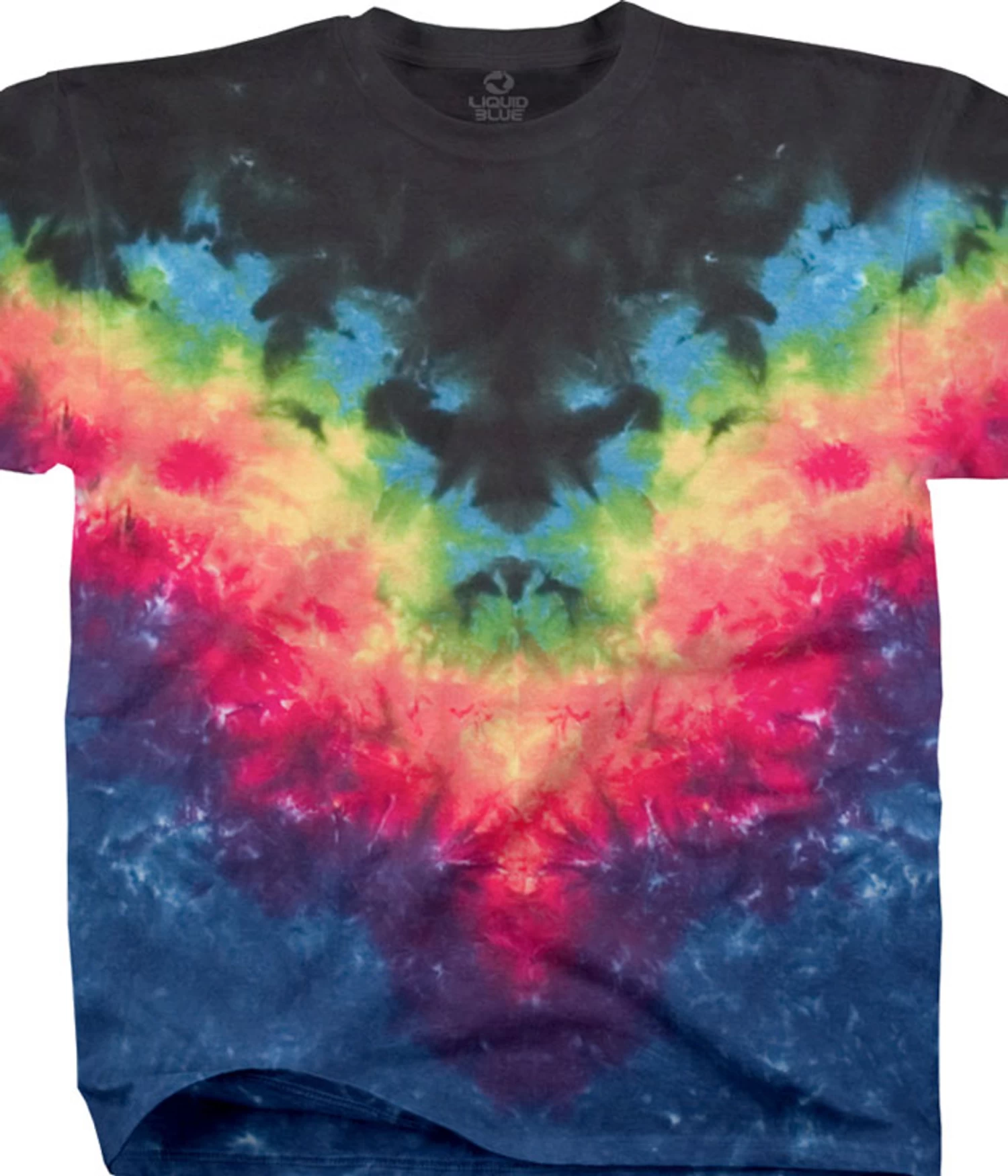 Symmetrical Rainbow Youth Unprinted Tie-Dye T-Shirt