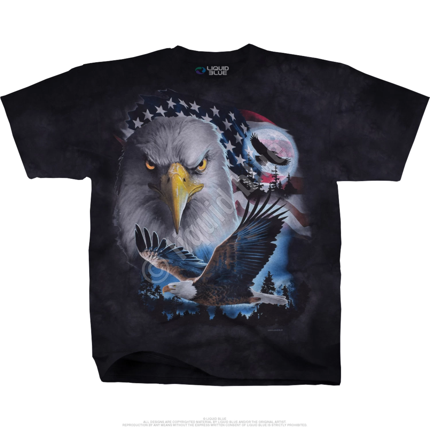 Patriotic Pose Tie-Dye T-Shirt - Image 2