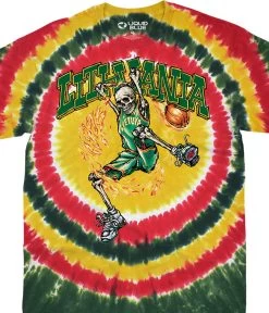 Lithuania Basketball Tie-Dye T-Shirt