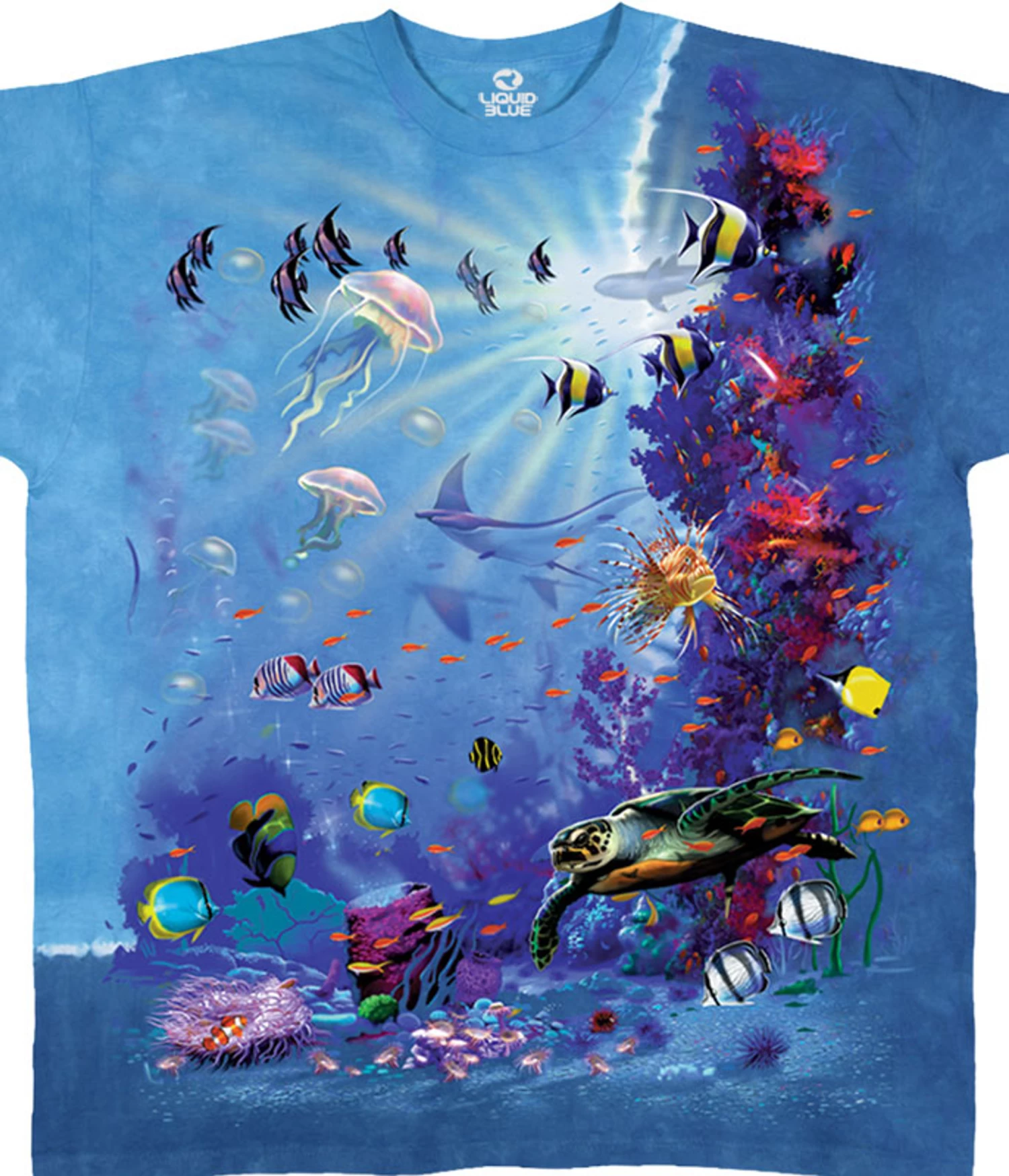 Tropical Reef Tie-Dye T-Shirt