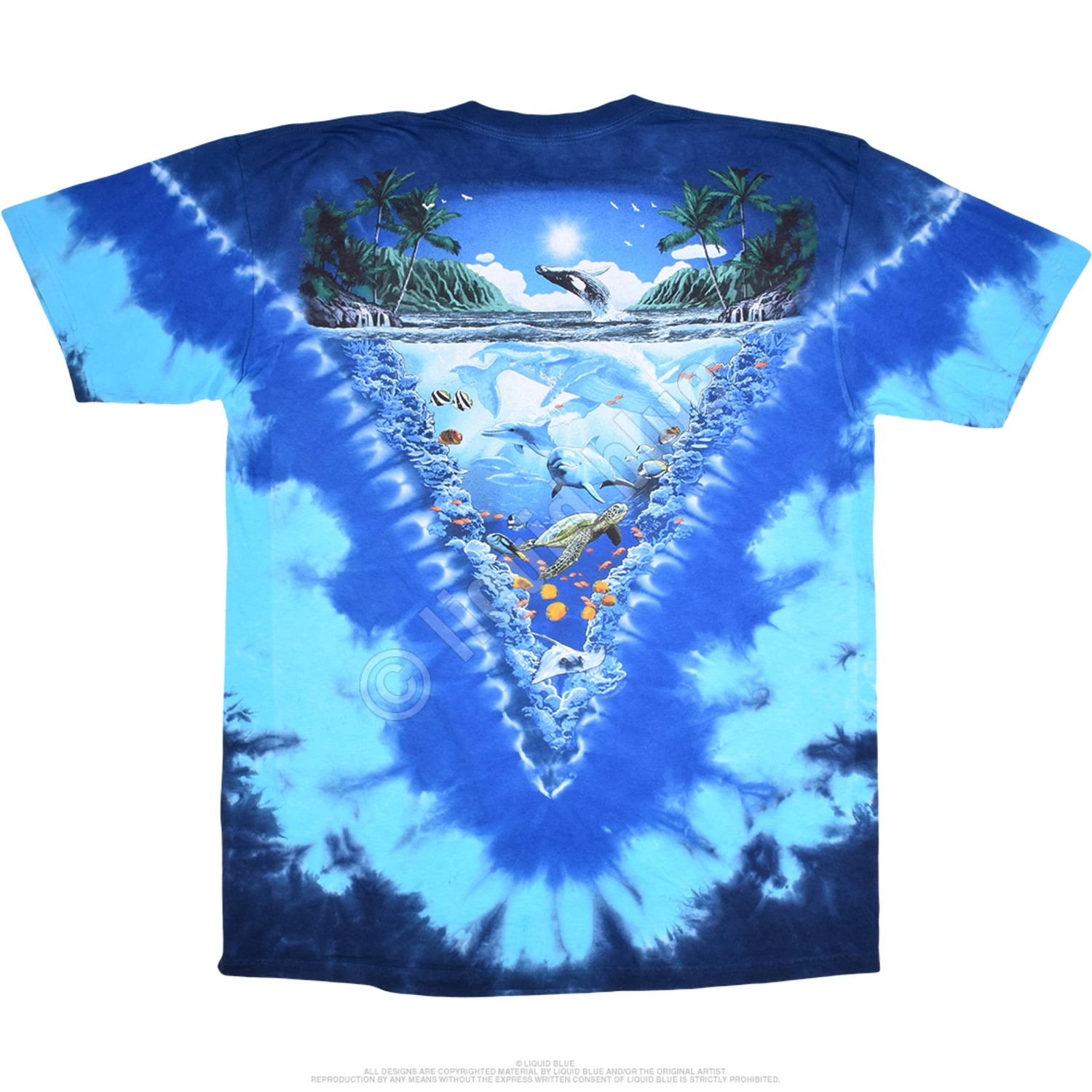 Night Time Dive Tie-Dye T-Shirt - Image 3