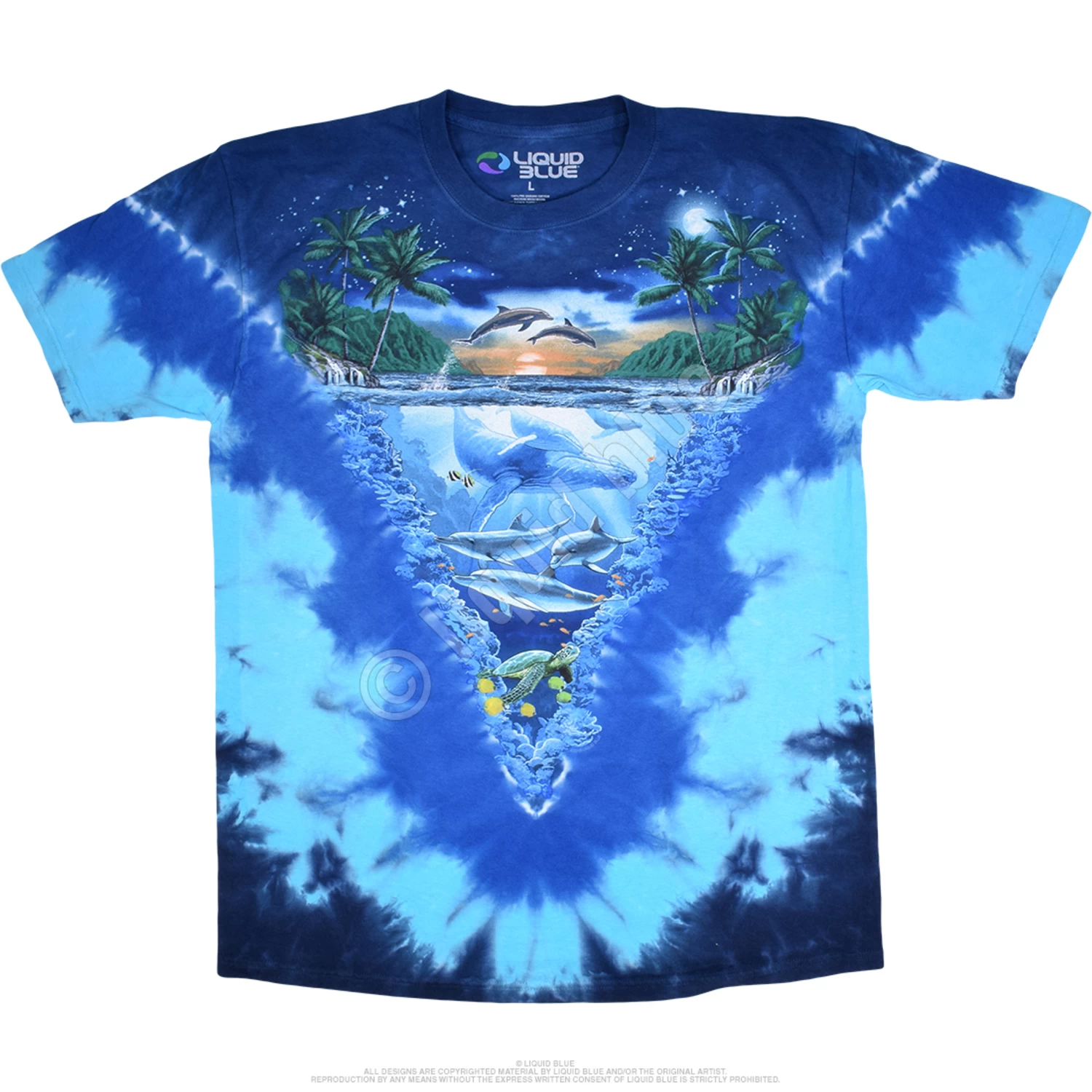 Night Time Dive Tie-Dye T-Shirt - Image 2