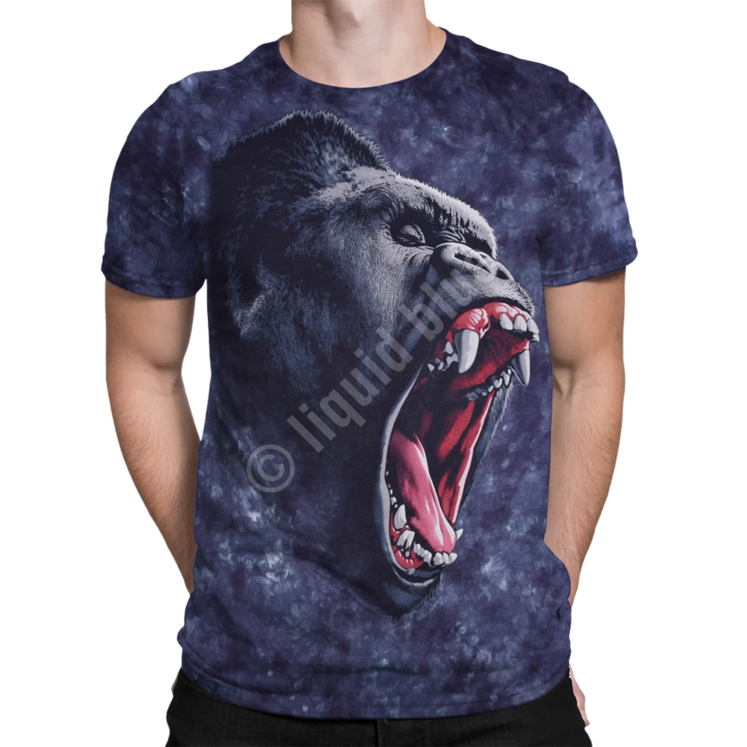 Gorilla Power Tie-Dye T-Shirt - Image 2