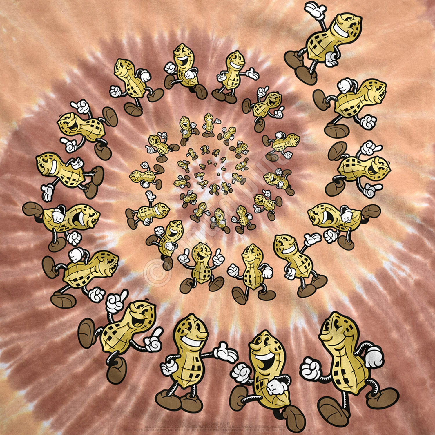 Peanut Spiral Tie-Dye T-Shirt - Image 3