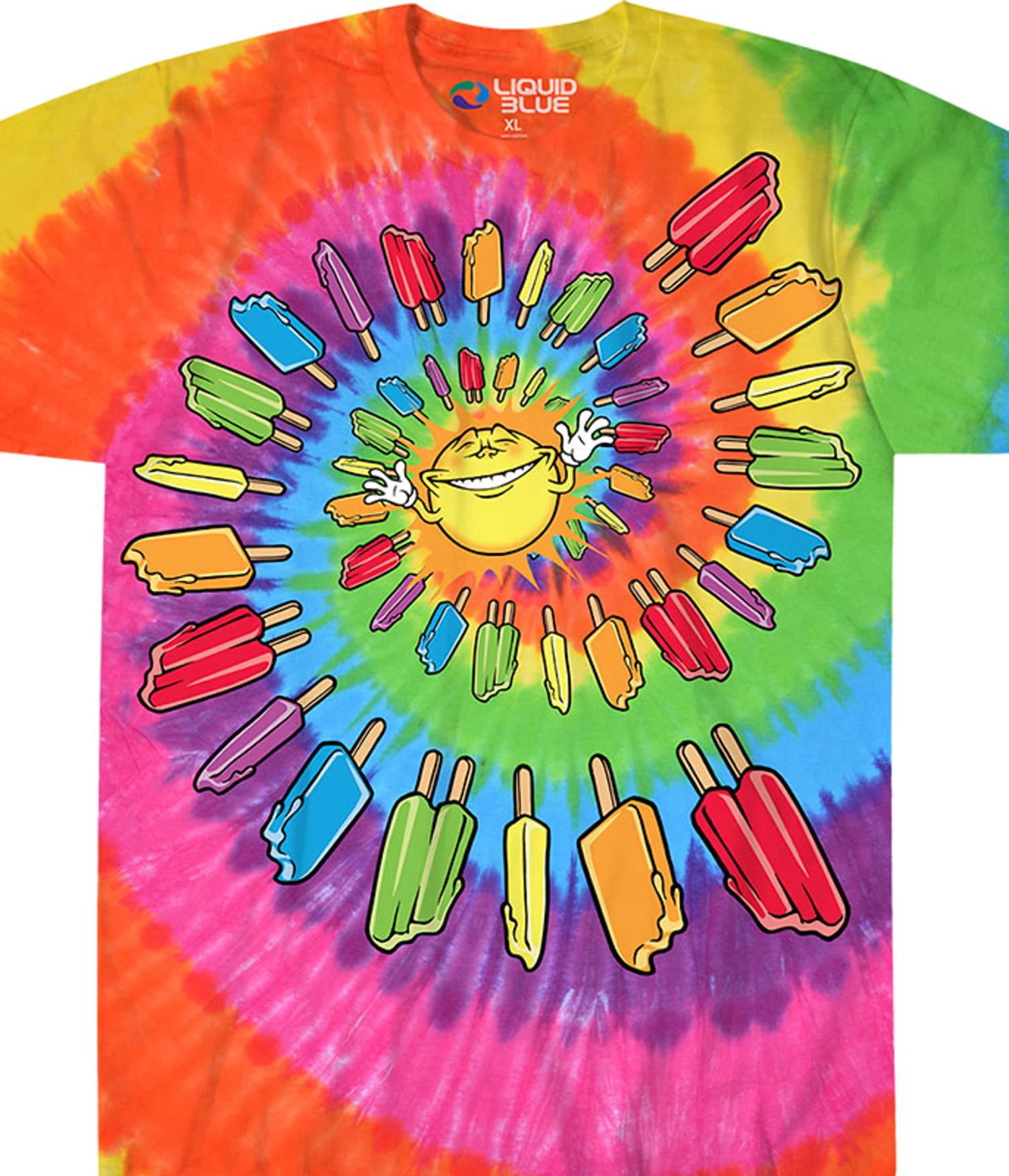 Popsicle Spiral Tie-Dye T-Shirt
