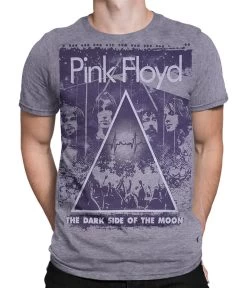 Pink Floyd Live Heather Grey Poly-Cotton T-Shirt