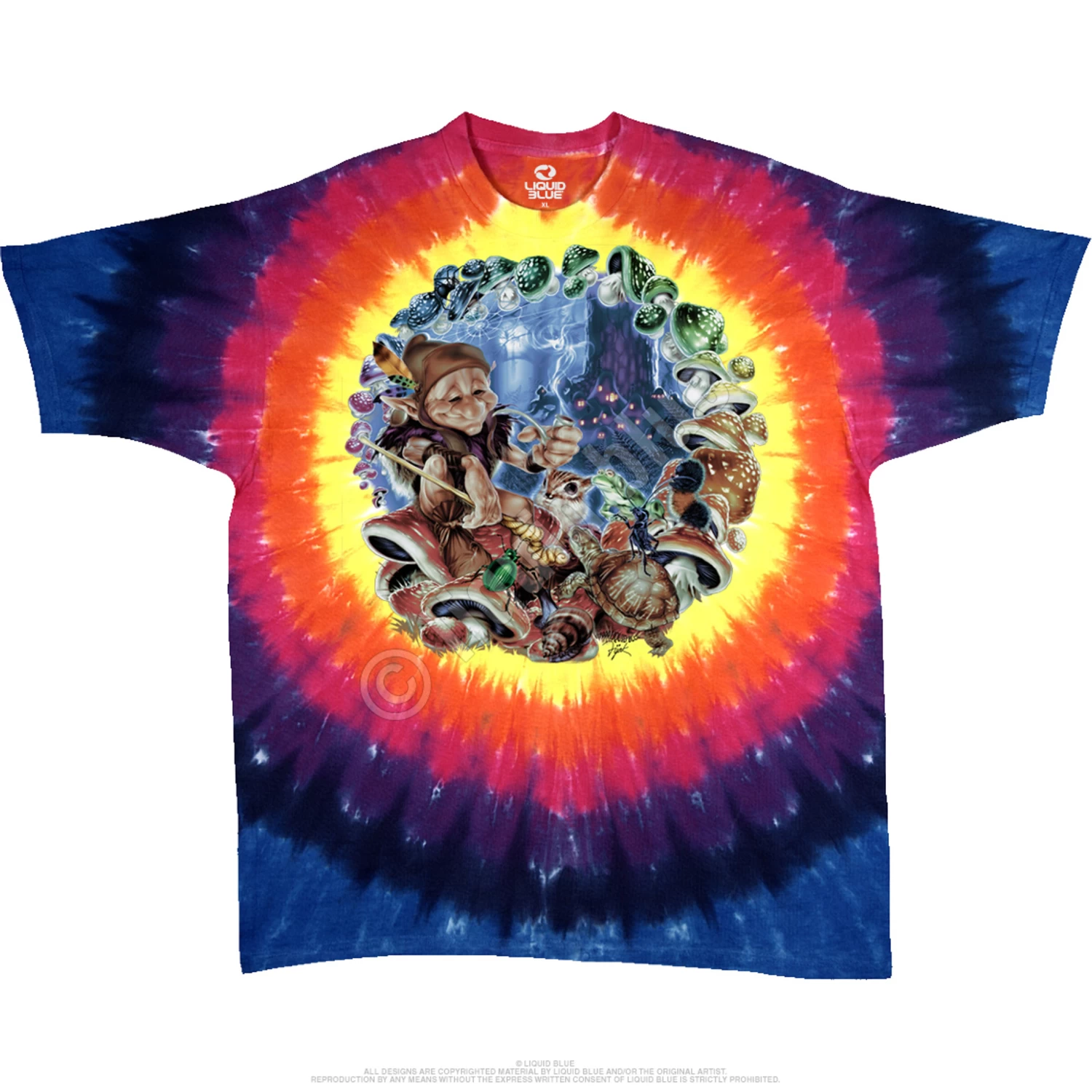 Mushroom Elf Tie-Dye T-Shirt - Image 2