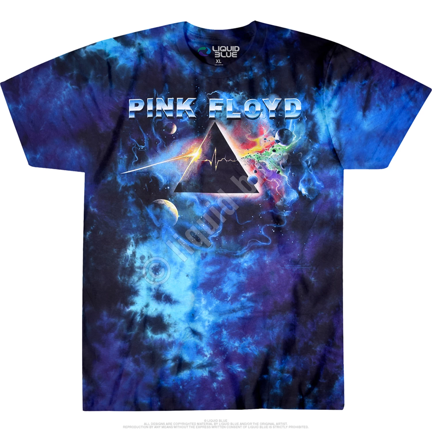 Pink Floyd Pulsar Prism Tie-Dye T-Shirt - Image 3