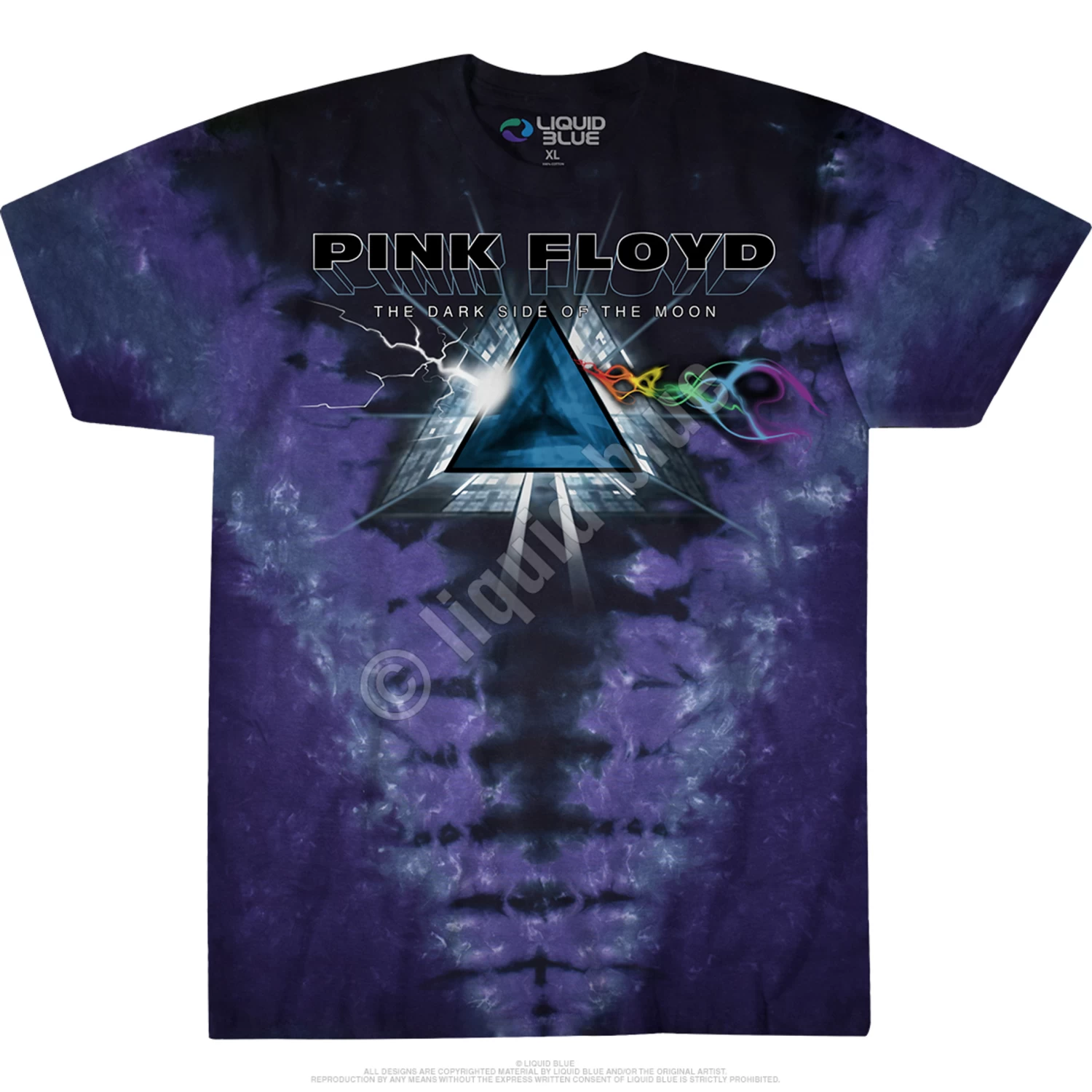 Pink Floyd Dark Side Vortex Tie-Dye T-Shirt - Image 3