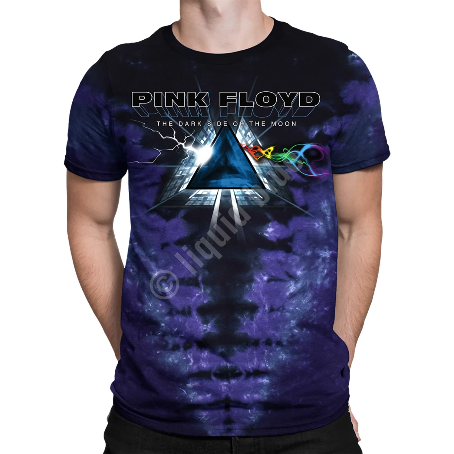 Pink Floyd Dark Side Vortex Tie-Dye T-Shirt - Image 2