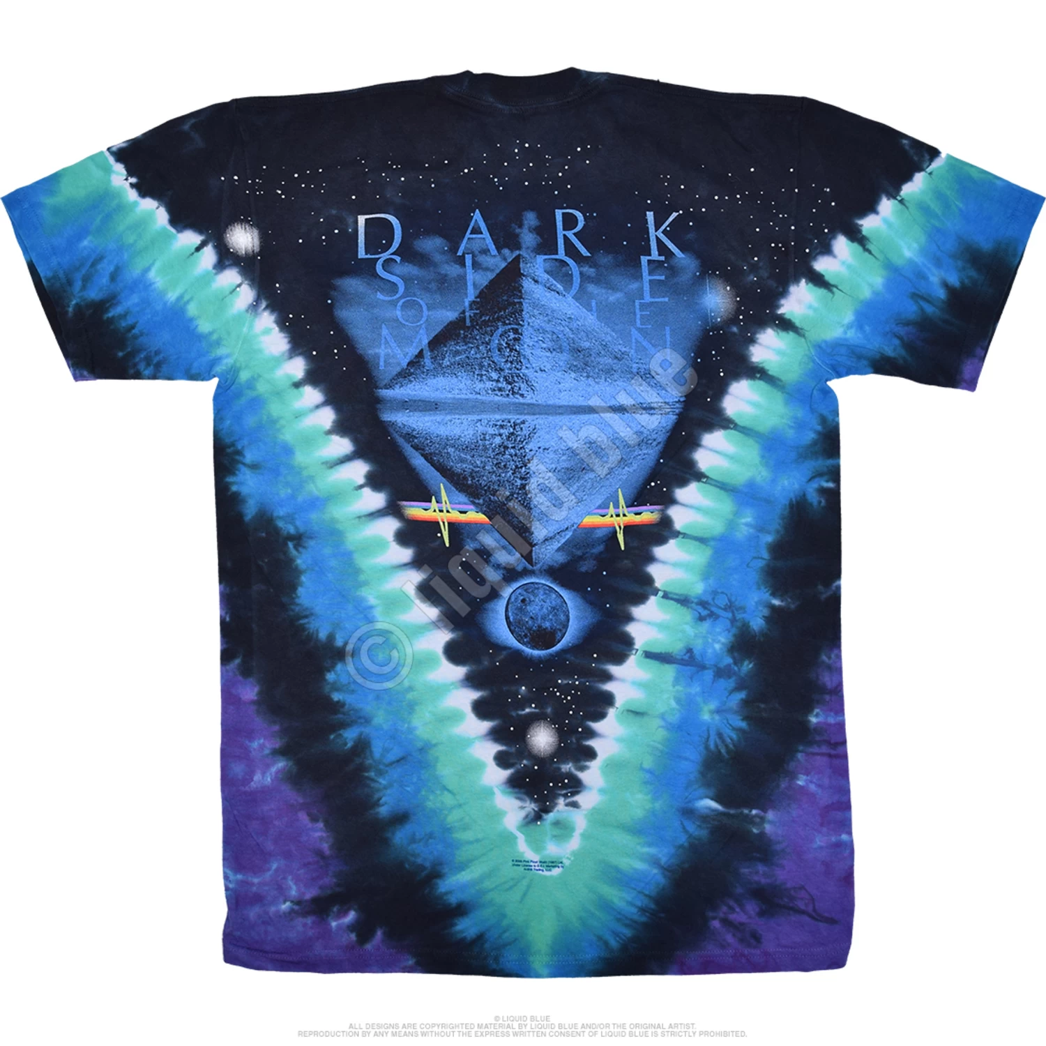Pink Floyd Eclipsed By The Moon Tie-Dye T-Shirt - Image 3