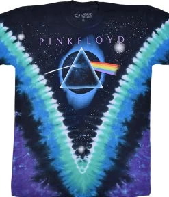Pink Floyd Eclipsed By The Moon Tie-Dye T-Shirt