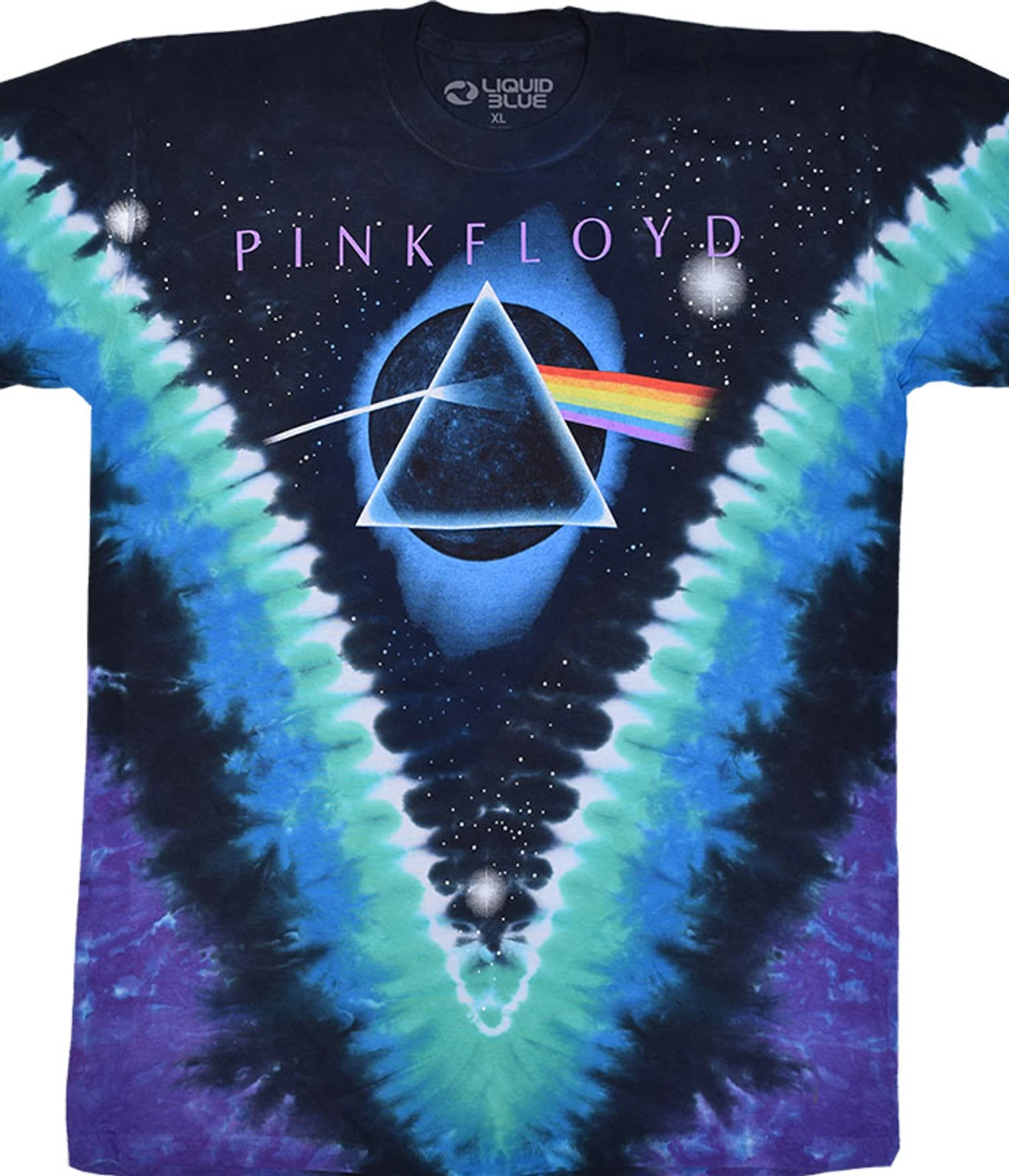 Pink Floyd Eclipsed By The Moon Tie-Dye T-Shirt