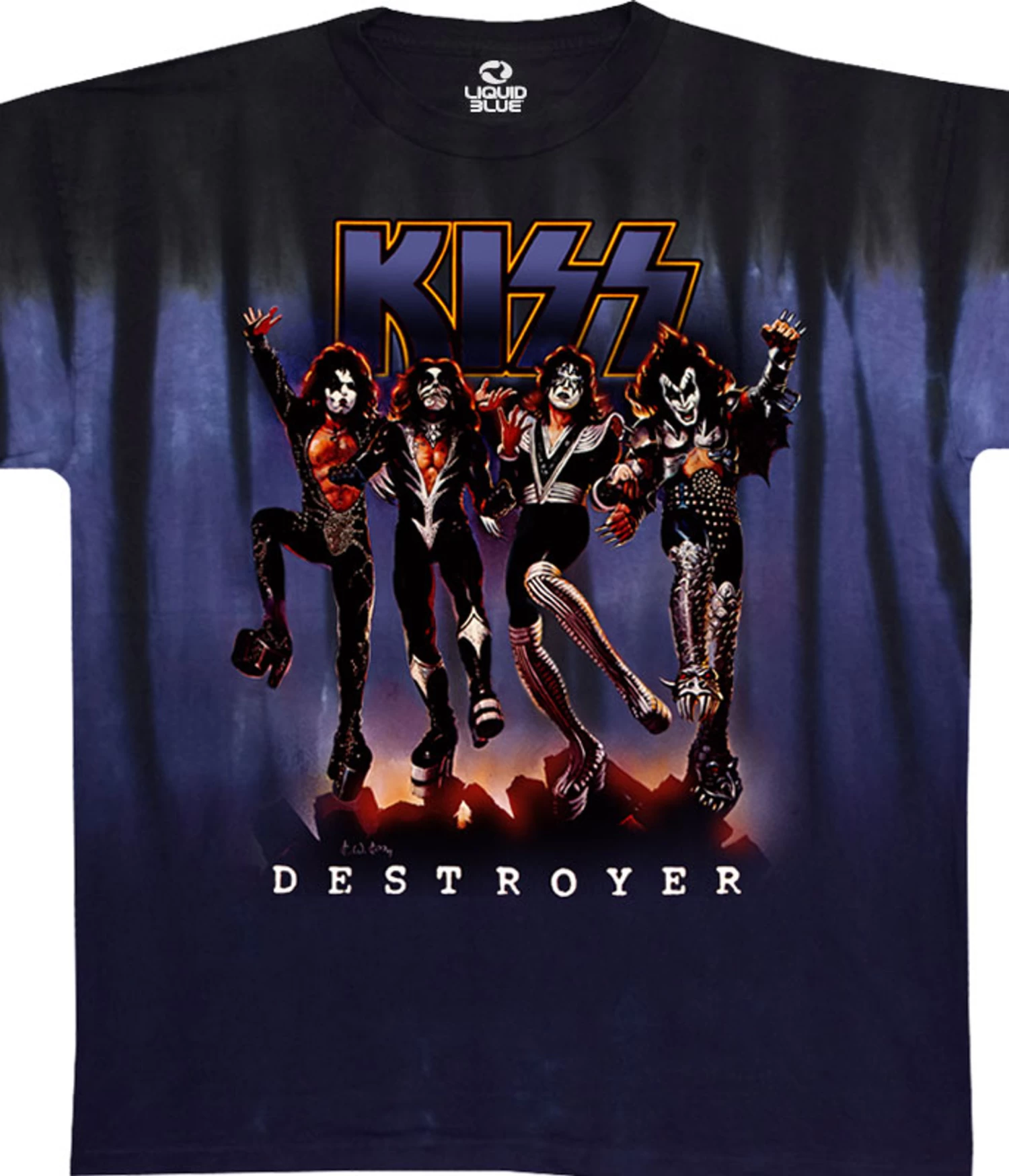 KISS Destroyer Tie-Dye T-Shirt