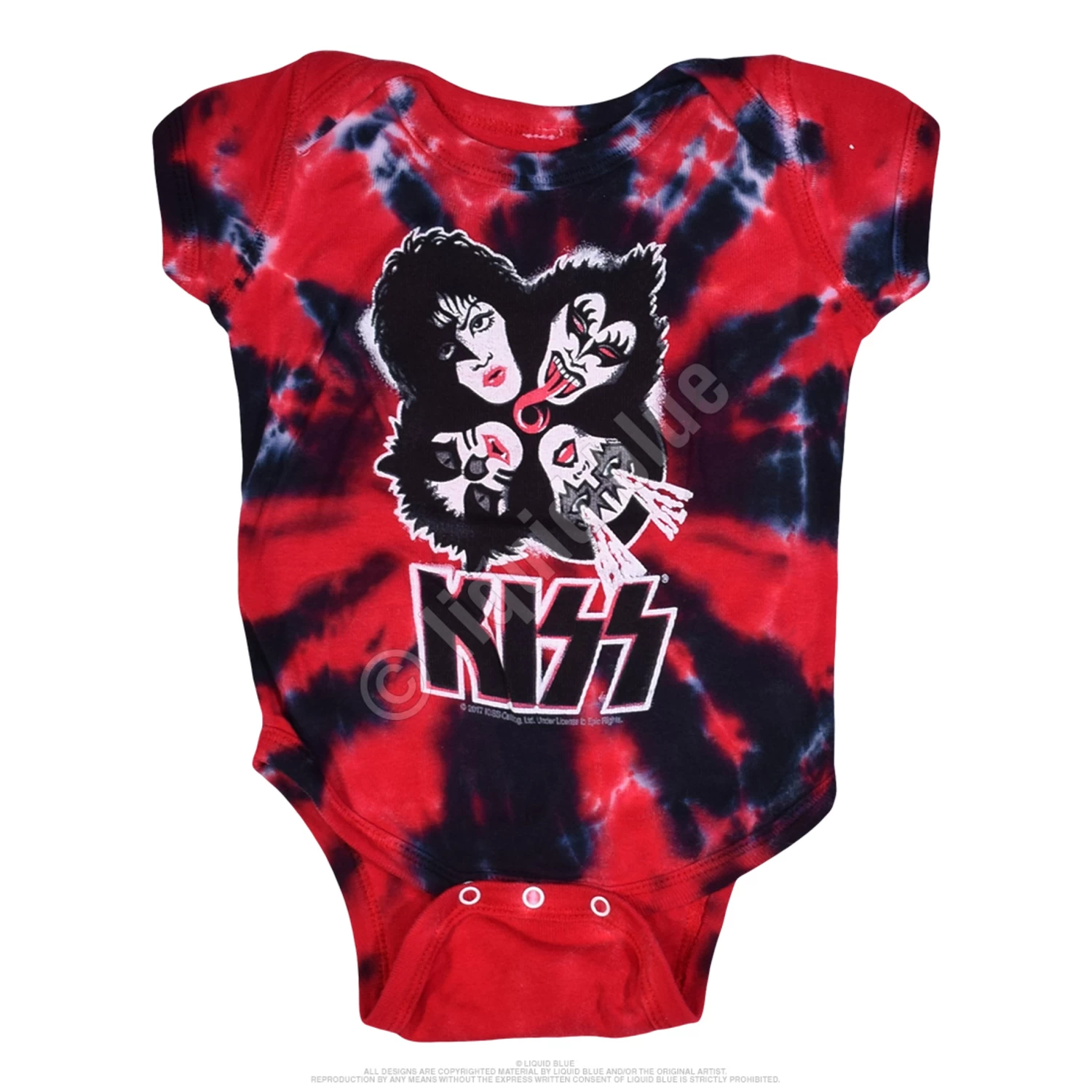 KISS Burst Tie-Dye Onesie - Image 2