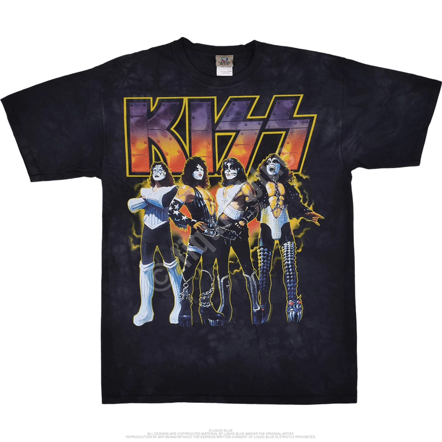 KISS Love Gun Tie-Dye T-Shirt - Image 2