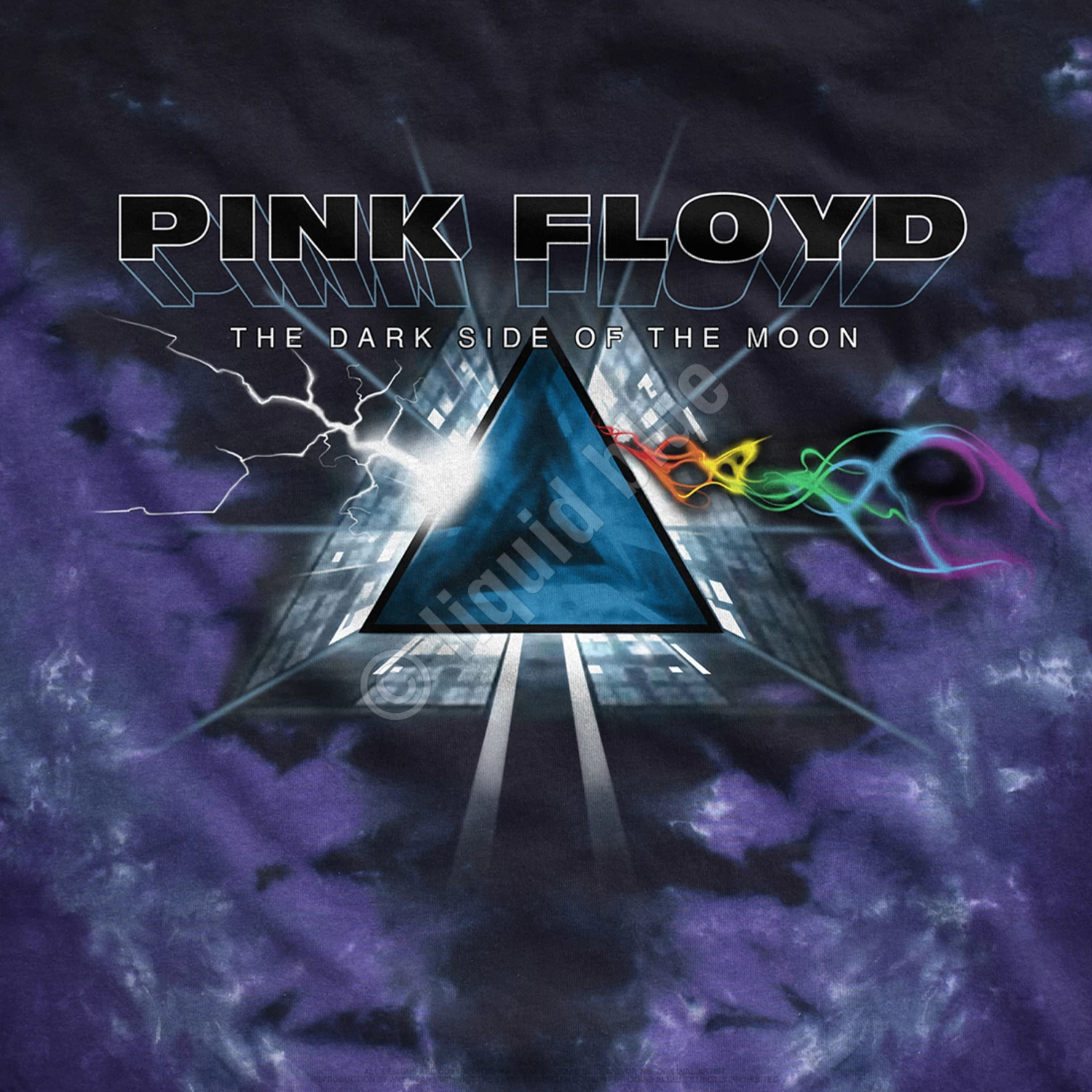 Pink Floyd Dark Side Vortex Tie-Dye Long Sleeve T-Shirt - Image 4
