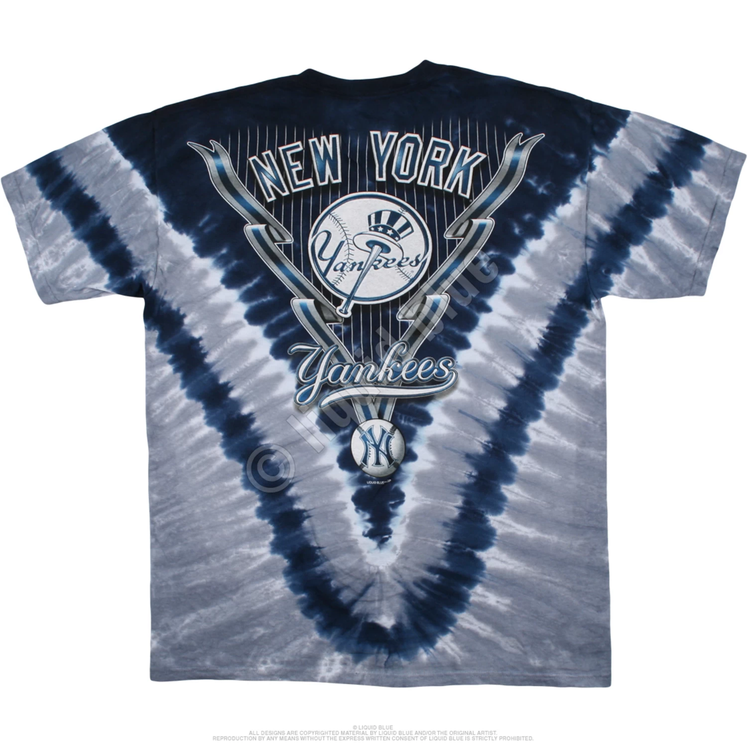 MLB New York Yankees V Tie-Dye T-Shirt - Image 3