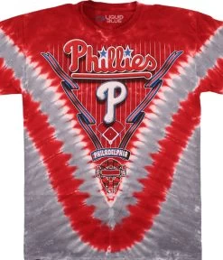 MLB Philadelphia Phillies V Tie-Dye T-Shirt