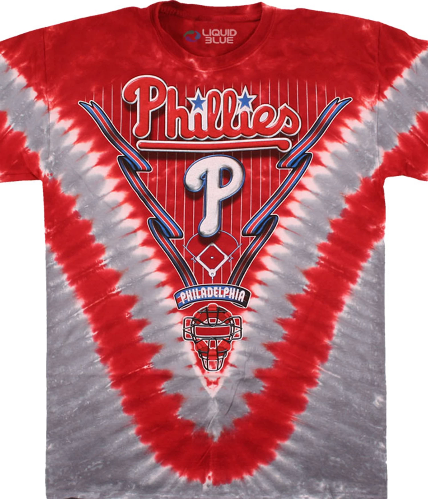 MLB Philadelphia Phillies V Tie-Dye T-Shirt