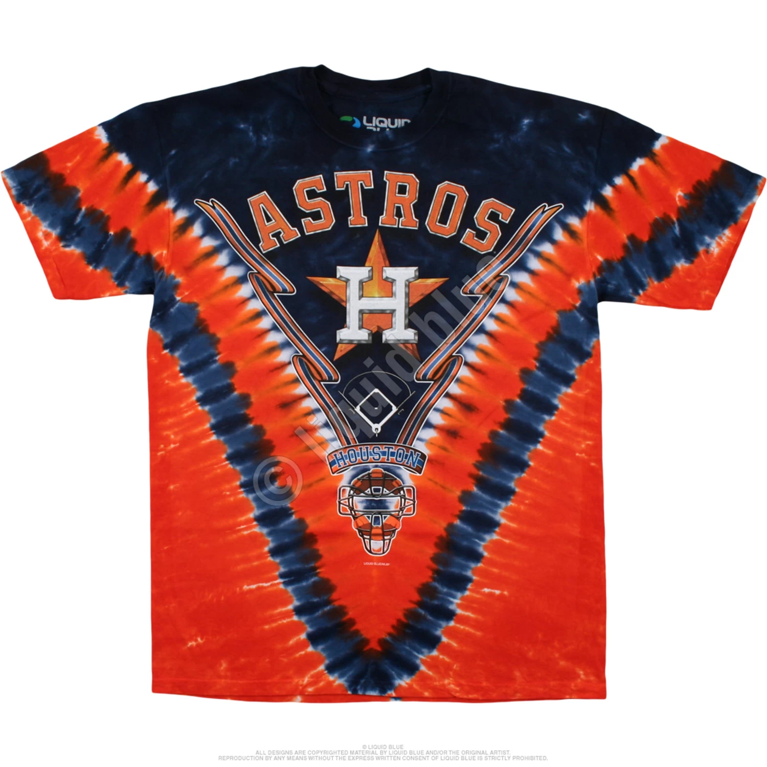 MLB Houston Astros V Tie-Dye T-Shirt - Image 2