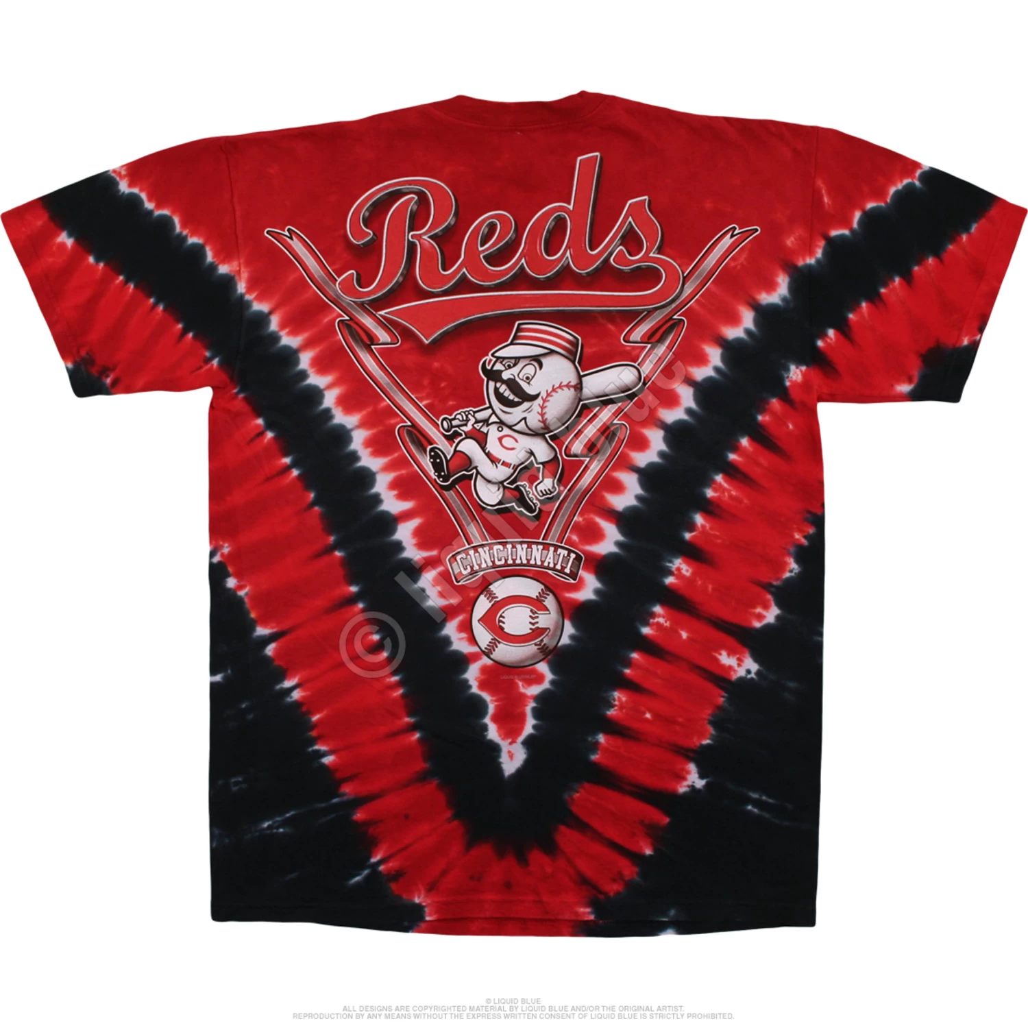 MLB Cincinnati Reds V Tie-Dye T-Shirt - Image 3