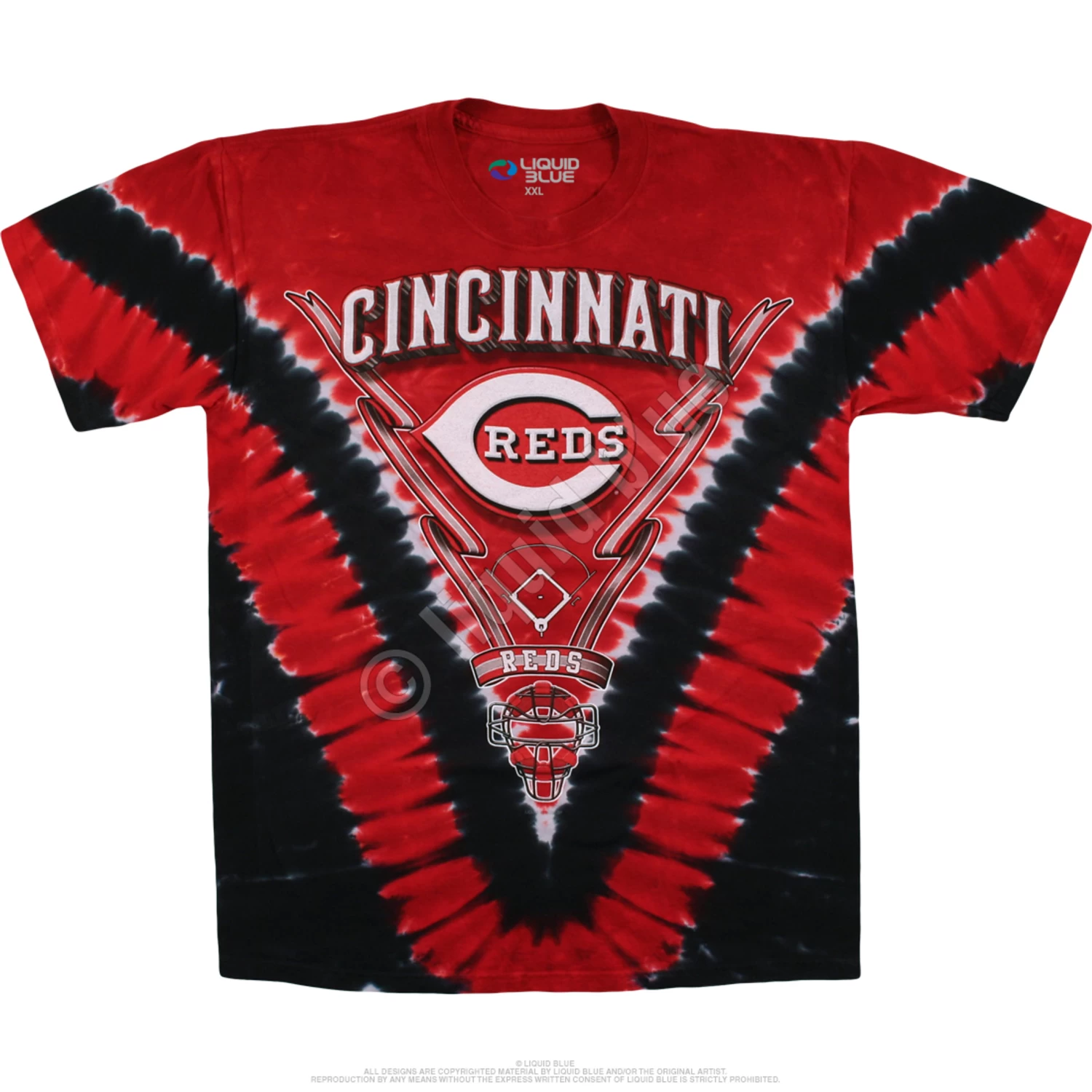 MLB Cincinnati Reds V Tie-Dye T-Shirt - Image 2