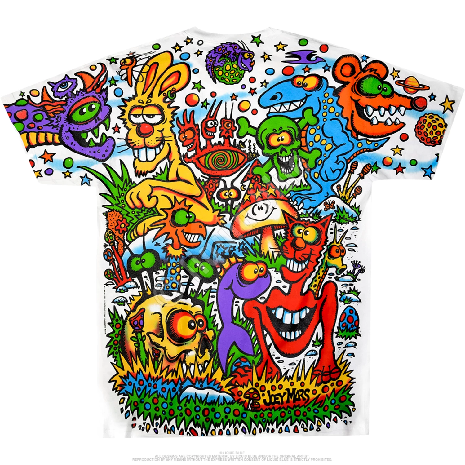 Zidzoii Joey Mars White T-Shirt - Image 3