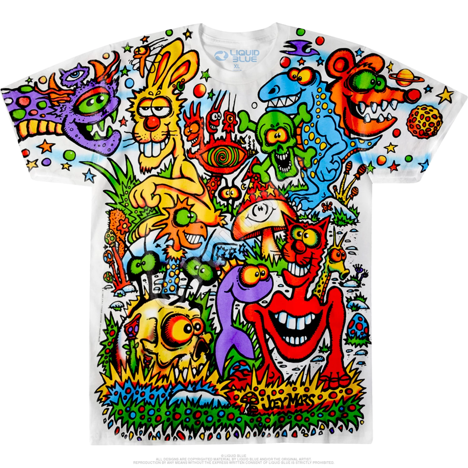 Zidzoii Joey Mars White T-Shirt - Image 2