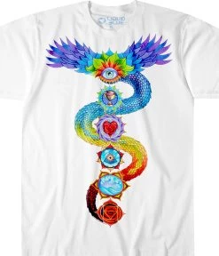 Chakra White Athletic T-Shirt