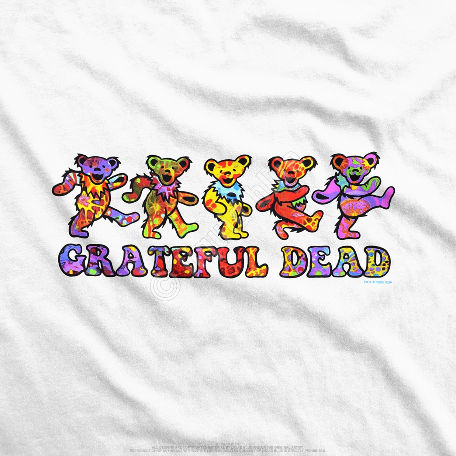 Tie-Dye Bears White T-Shirt - Image 3