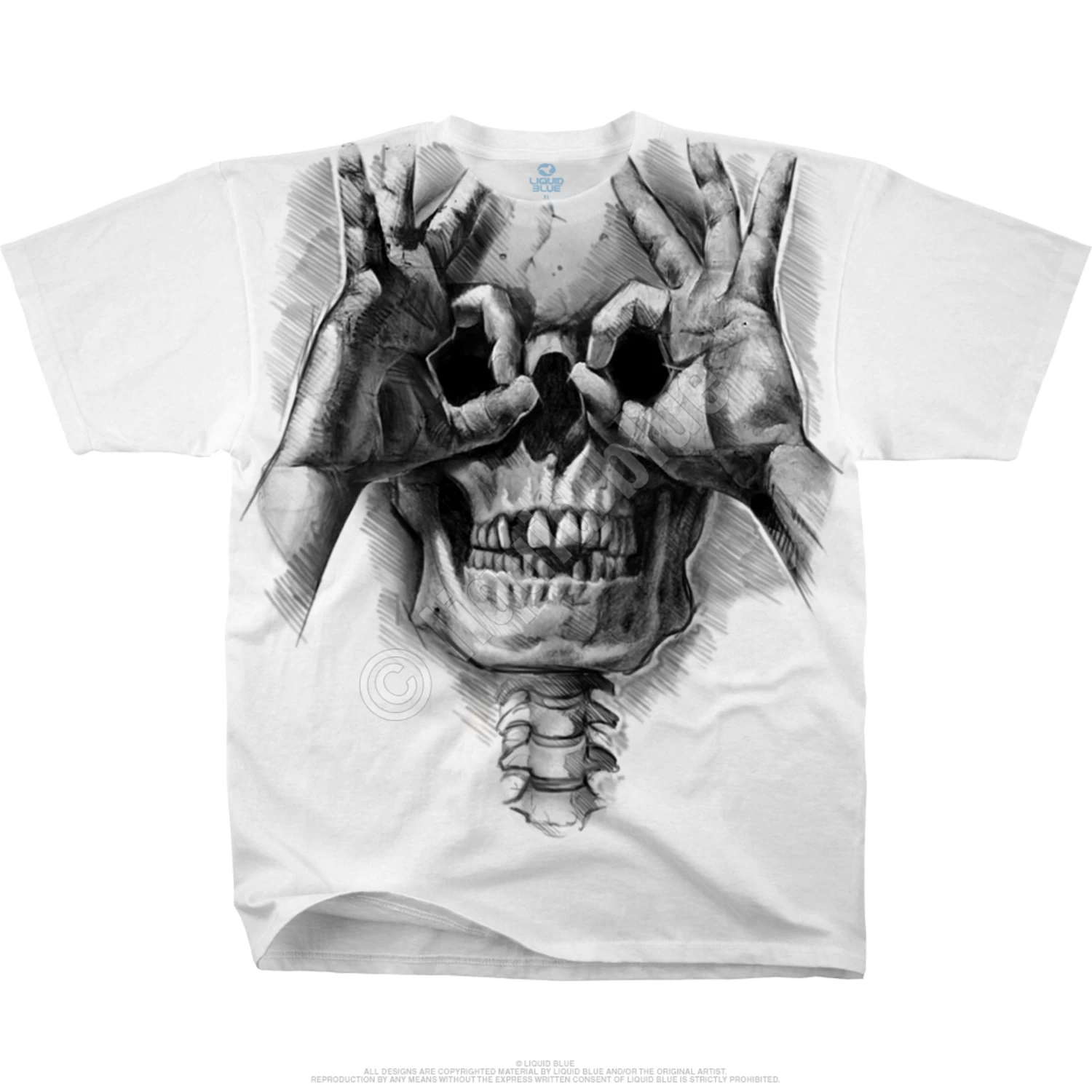 Peek-a-Boo White T-Shirt - Image 2