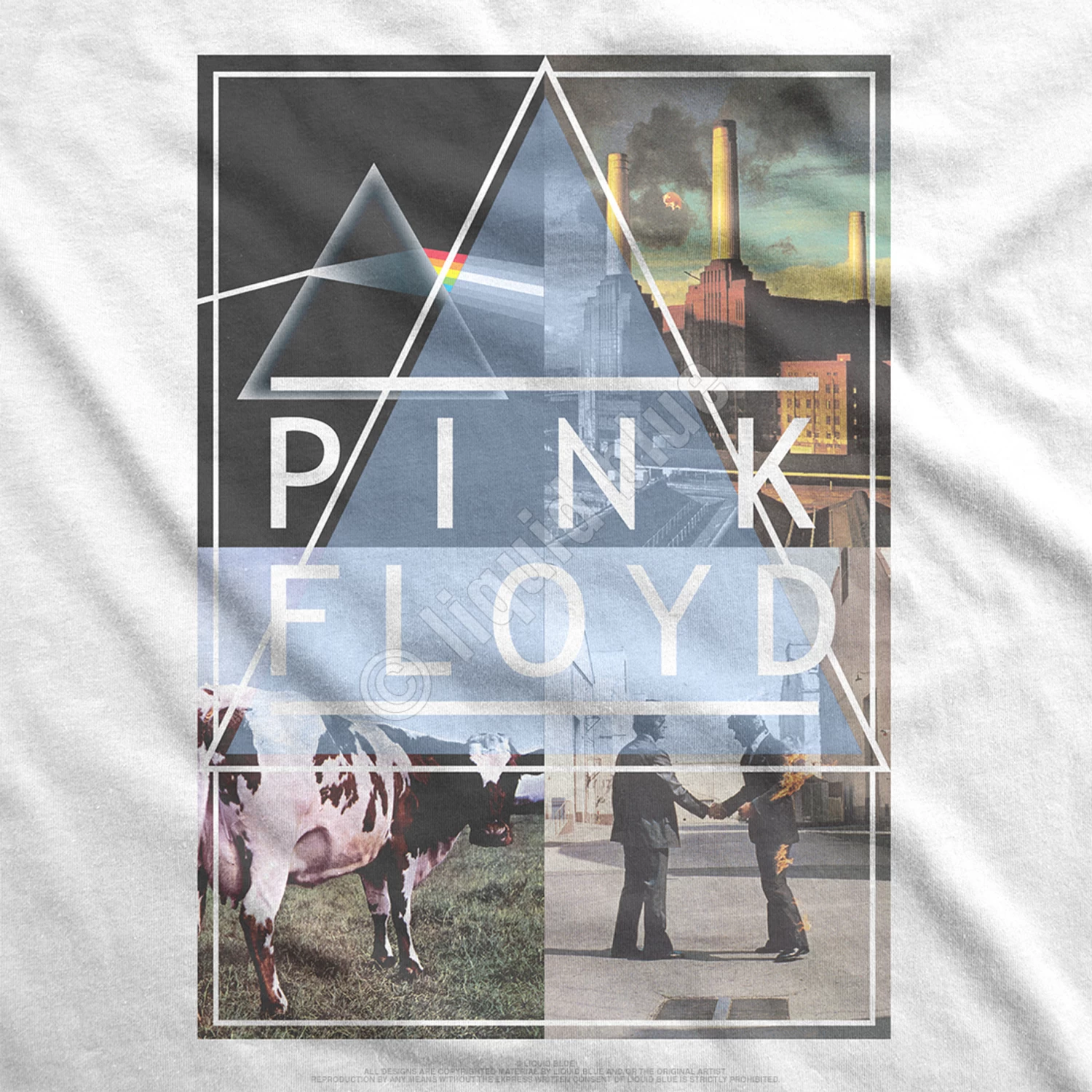 Pink Floyd Floyd Classics White Athletic T-Shirt - Image 4