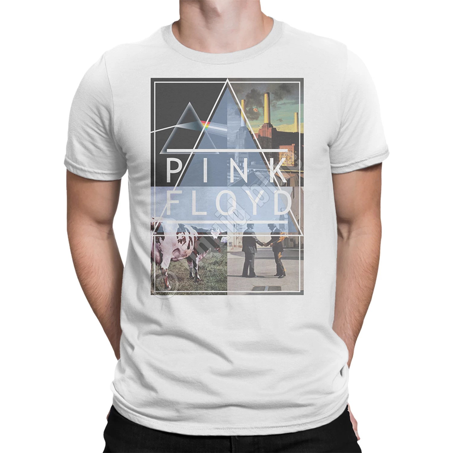 Pink Floyd Floyd Classics White Athletic T-Shirt - Image 2
