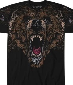 Grizzly Attack Black T-Shirt