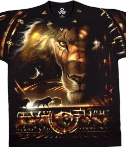 Tribal Lion Black T-Shirt