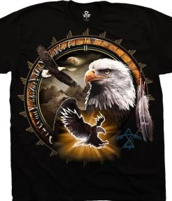 Eagle Dreamcatcher Black T-Shirt