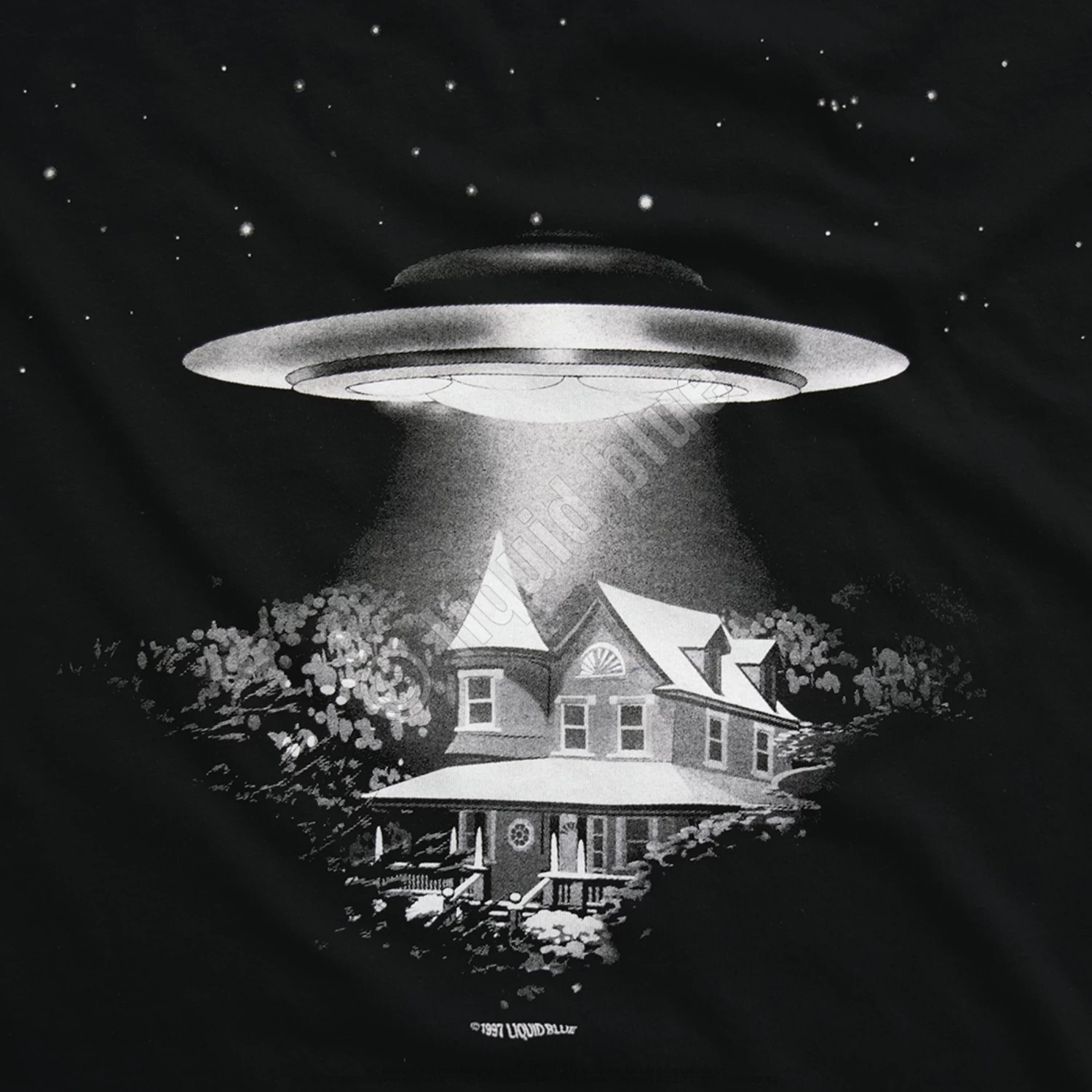 Alien Visitors Black T-Shirt - Image 5