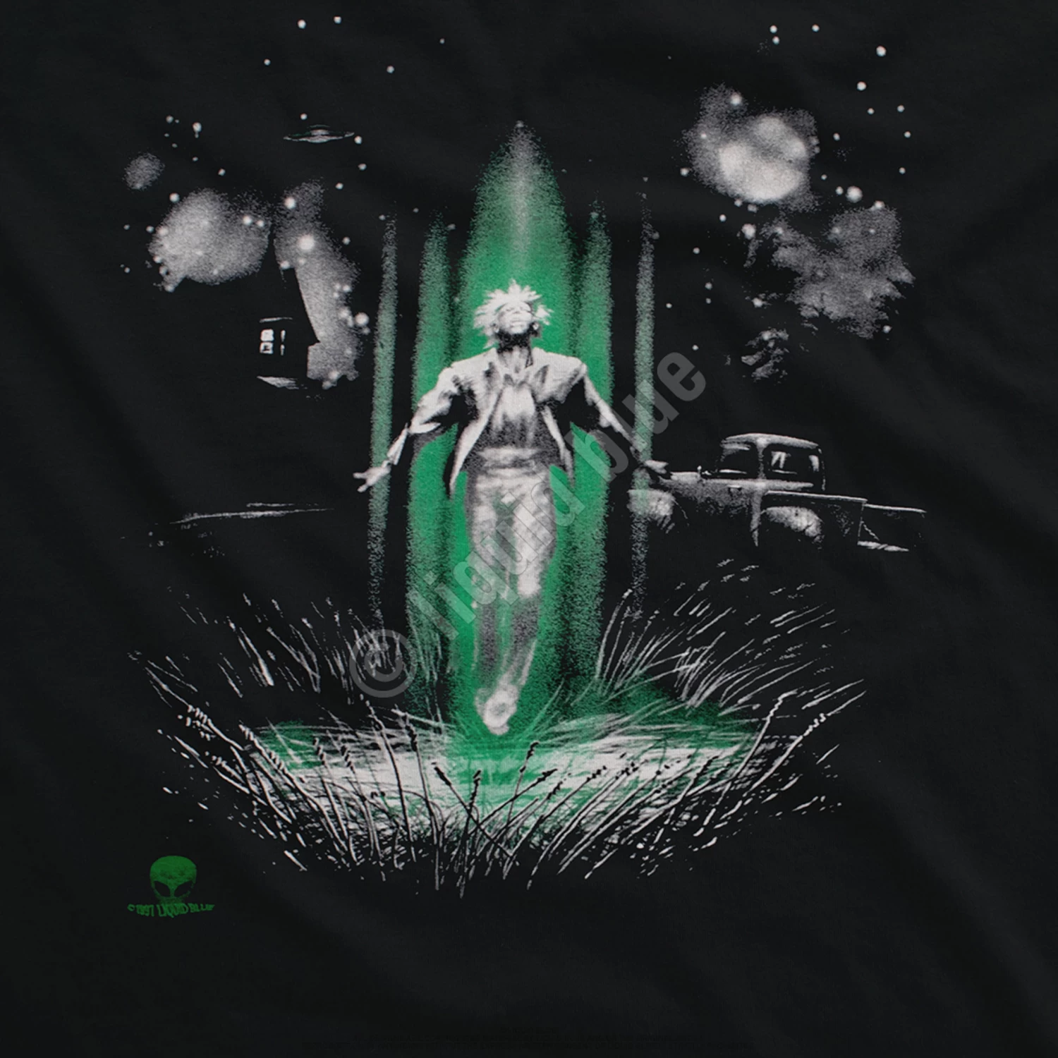 Alien Invasion Black T-Shirt - Image 5