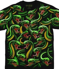 Snake Pile Black T-Shirt