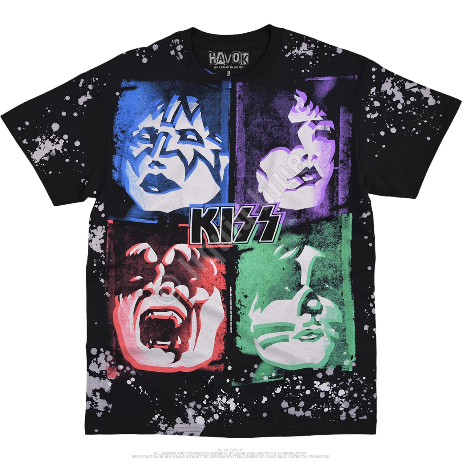 KISS Love Gun Havok Black T-Shirt - Image 2