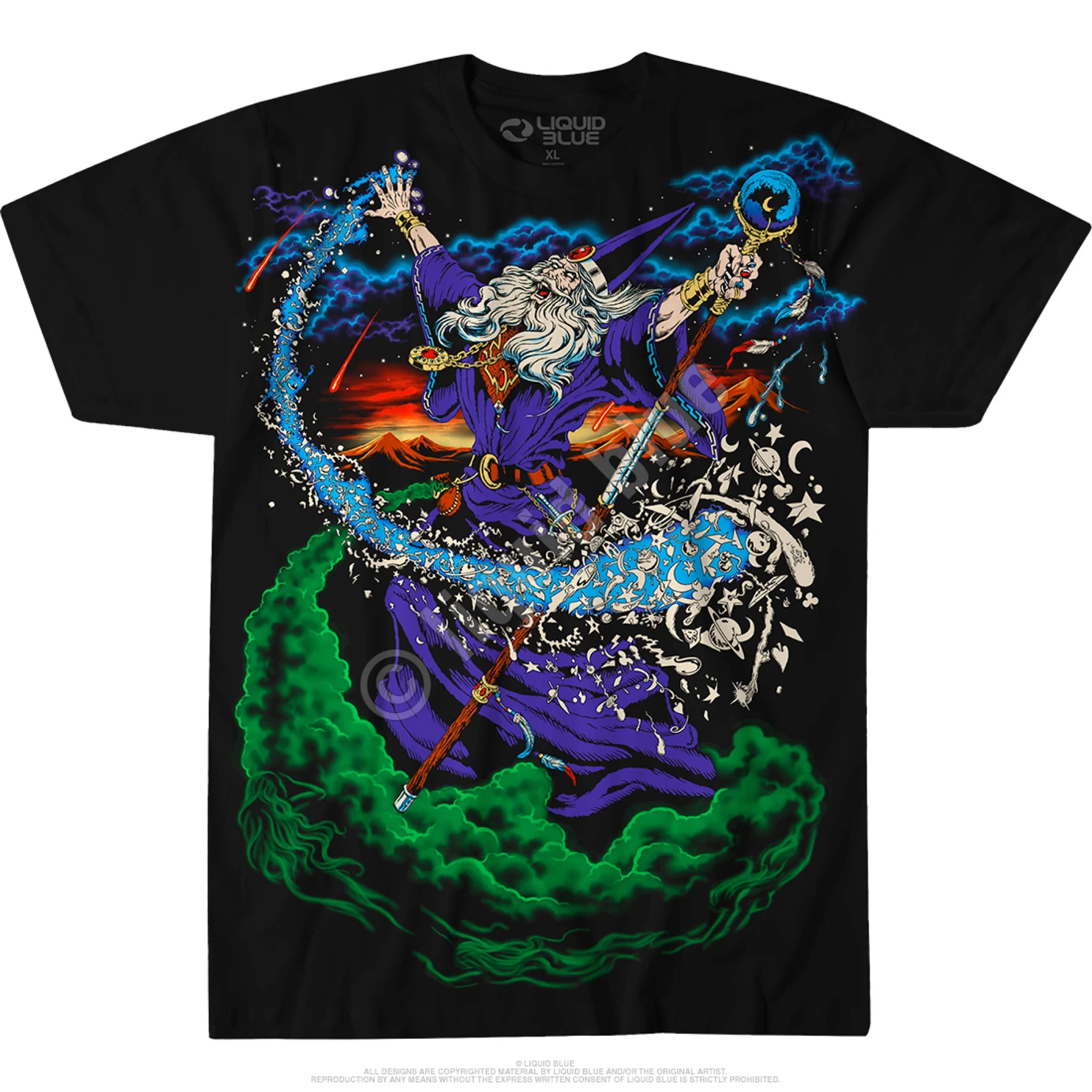 Wizard Black T-Shirt - Image 2