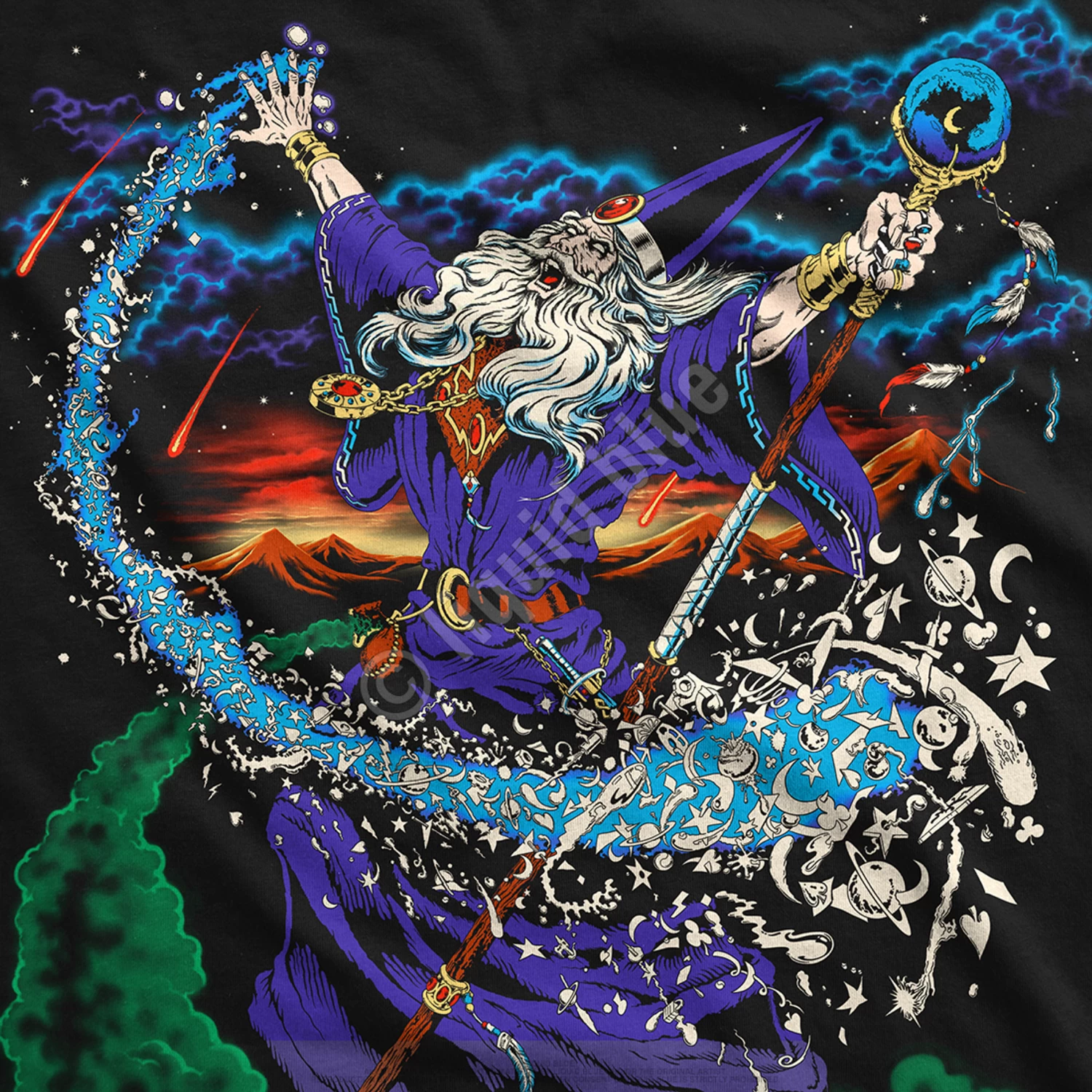 Wizard Black T-Shirt - Image 4