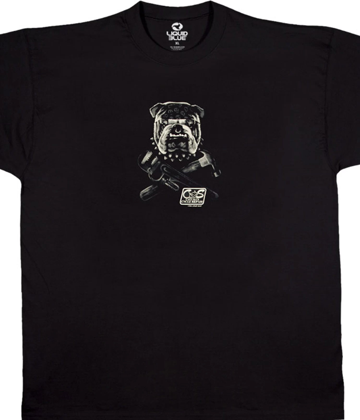 Cats Suck Biker Black T-Shirt