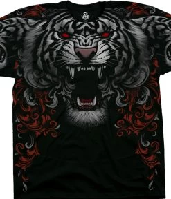 Three Tiger Roar Black T-Shirt